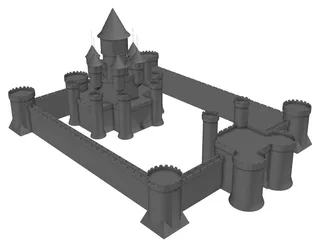 Castle Fantasy 3D Model preview