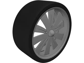Rim Boyd Coddington Turbine 3D Model preview