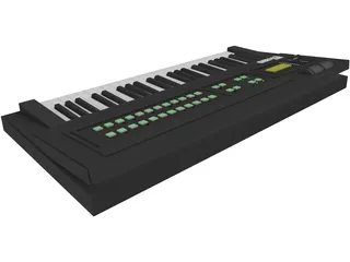 Synthesizer Yamaha DX100 3D Model preview