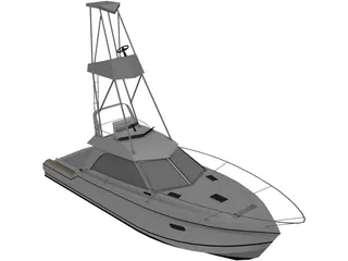 Deep Sea Fishing Boat 3D Model preview