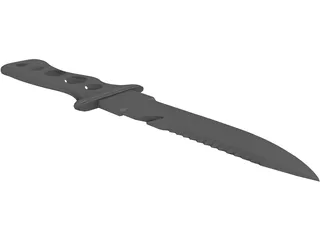 Knife Diving 3D Model preview