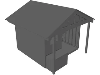 Shed [+Shelves and Table] 3D Model preview