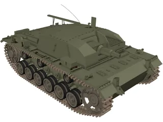 Sturmgeschuetz III 3D Model preview