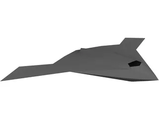 Northrop Grumman X-47 3D Model preview