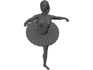 Ballerina 3D Model preview