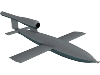 V-1 Buzz Bomb 3D Model preview