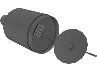 Hughes 376 Communications Satellite 3D Model preview