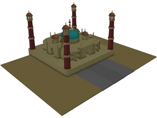 Taj Mahal 3D Model preview