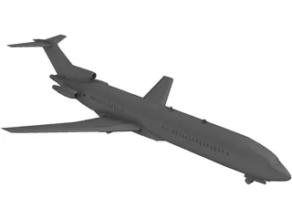 Boeing 727 3D Model preview