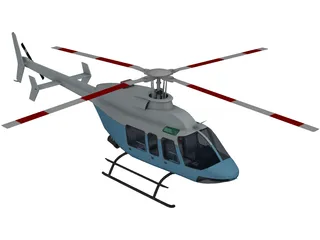 Bell 407 3D Model preview