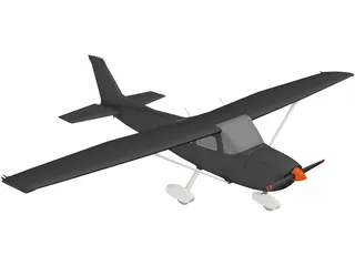 Cessna 172 3D Model preview