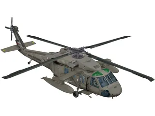 Sikorsky UH-60 Black Hawk 3D Model preview