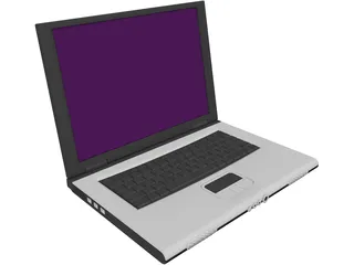 Notebook 3D Model preview