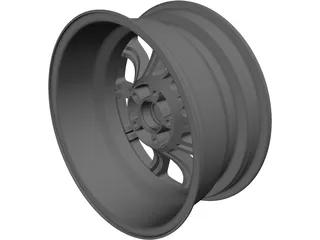 Rim 17 inch 10 spoke 3D Model preview