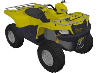 Suzuki Quad Cycle 3D Model preview
