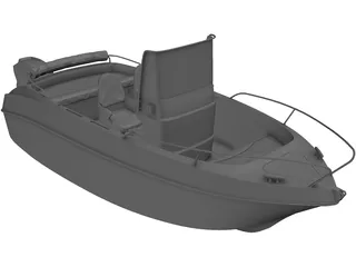 Mini-boat 3D Model preview