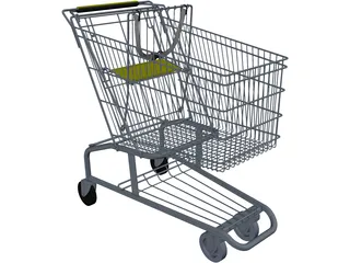 Shopping Cart 3D Model preview