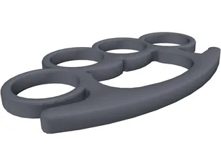 Brass Knuckles 3D Model preview