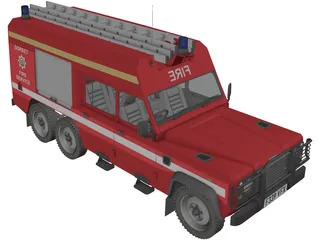 Land Rover Defender 126/HCB Angus 6x6 3D Model preview