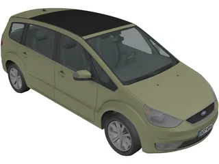 Ford Galaxy (2007) 3D Model preview