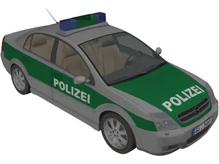 Opel Vectra Polizei (2004) 3D Model preview