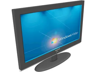 LCD TV Samsung 3D Model preview
