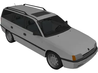 Opel Kadett E Caravan 3D Model preview