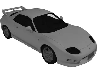 Mitsubishi FTO 3D Model preview