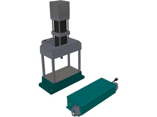 Press Machine 3D Model preview