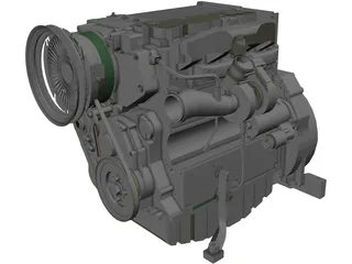 Deutz Turbo Diesel Engine (2011) 3D Model preview