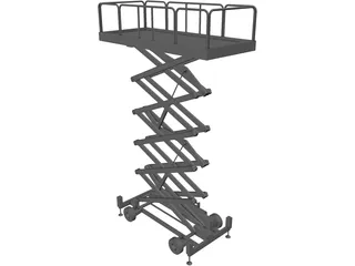 Scissor Lift 3D Model preview