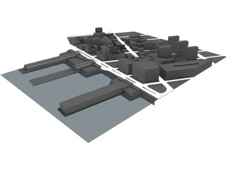 Chelsea Neighborhood NYC 3D Model preview