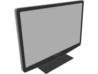 Philips LCD TV 3D Model preview
