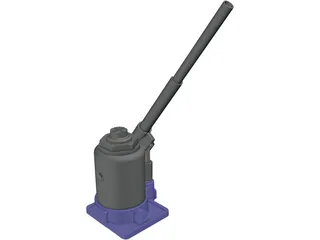 Hydraulic Jack 3D Model preview