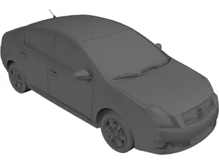 Nissan Sentra (2012) 3D Model preview