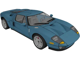 Ford GT40 (2009) 3D Model preview