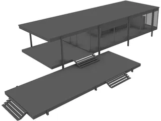 House Fransworth 3D Model preview