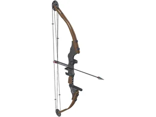 Hunting Bow 3D Model preview