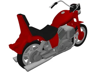 Motorcycle 3D Model preview