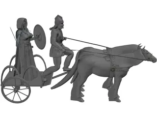 British Chariot 3D Model preview