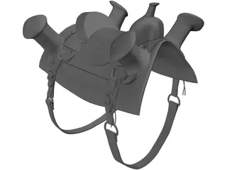 Celtic Saddle 3D Model preview