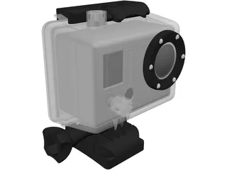 GoPro Hero Camera 3D Model preview