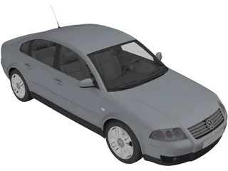 Volkswagen Passat (2004) 3D Model preview