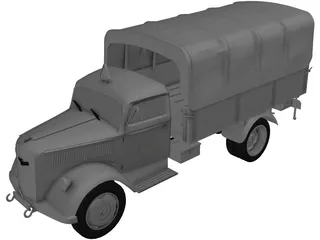 Opel Blitz 3D Model preview