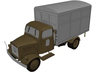 Mercedes-Benz Einheitskoffer 3D Model preview