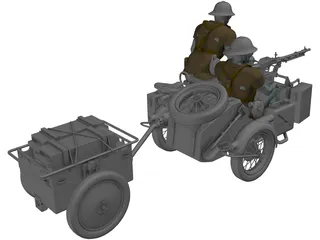 BMW R75 3D Model preview