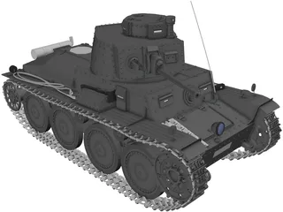 Panzer 38 3D Model preview