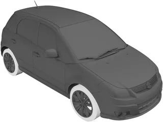 Suzuki SX4 (2009) 3D Model preview