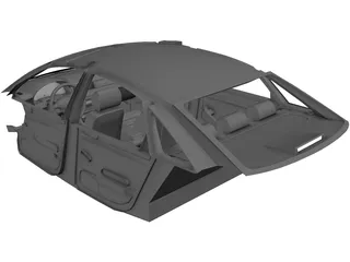 Interior Audi RS6 (2003) 3D Model preview
