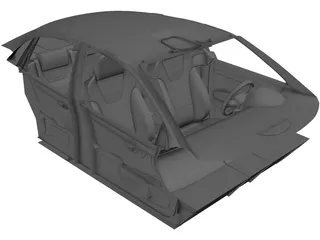 Interior Audi RS4 (2006) 3D Model preview